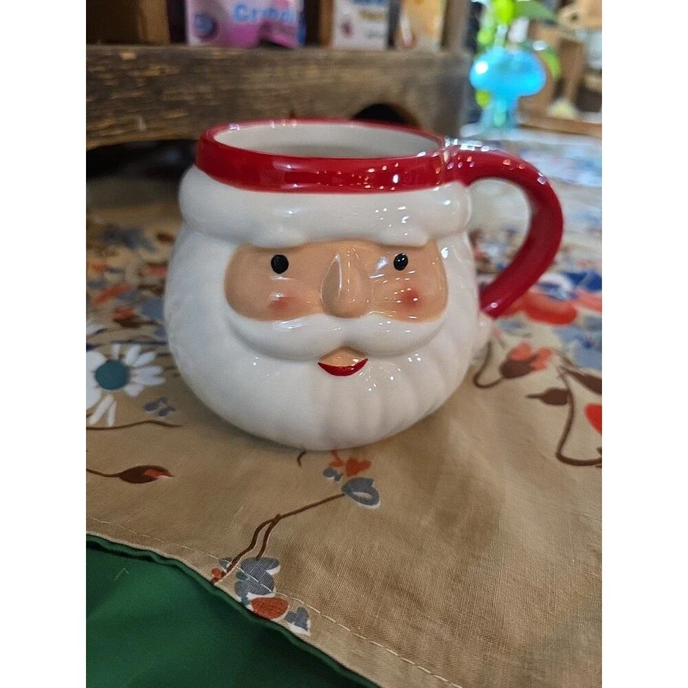 Santa Claus Face Figural Mug 17oz Target Wondershop Christmas 2024